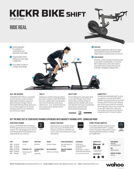 KICKR BIKE SHIFT Sellsheet